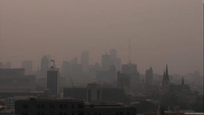 Los contratiempos de los incendios en Canadá