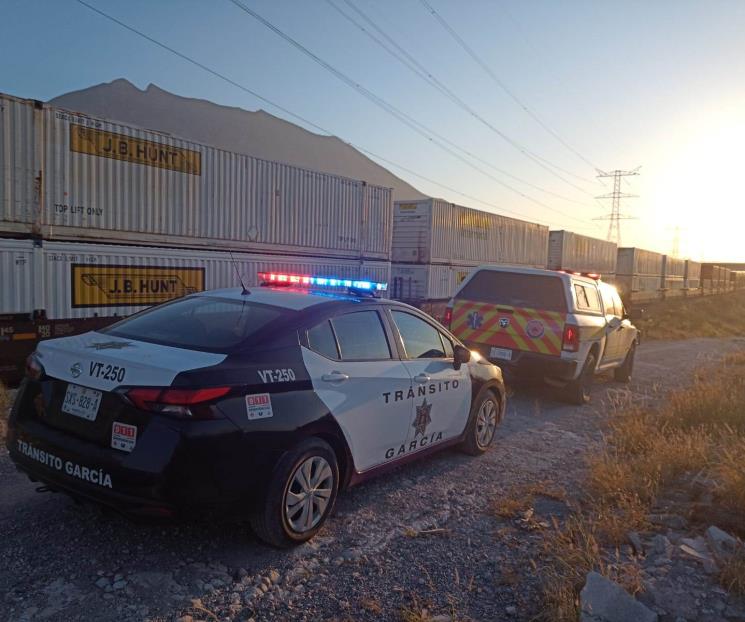 Fallece arrollado por el tren en García