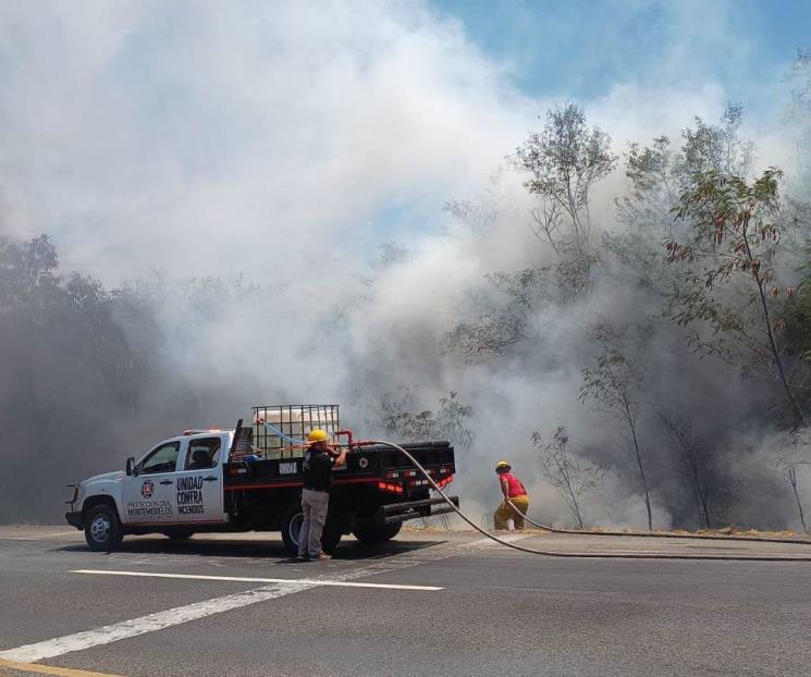 Alarma incendio en lote baldío