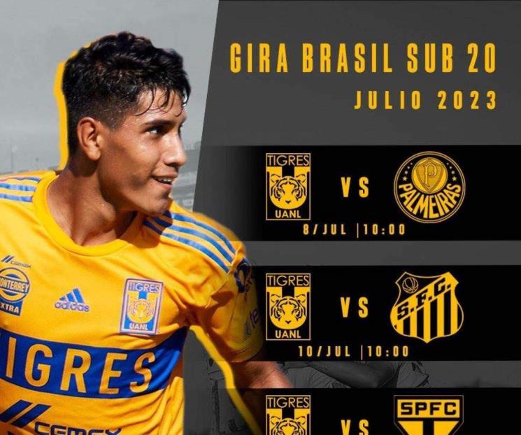 Tigres Sub-20 tendrá una gira por Brasil Tigres Sub-20 tendrá una gira por Brasil