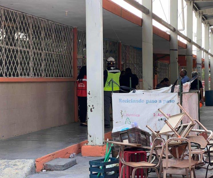 Cae techo de escuela y lesiona a cuatro niños en Escobedo Cae techo de escuela y lesiona a cuatro niños en Escobedo