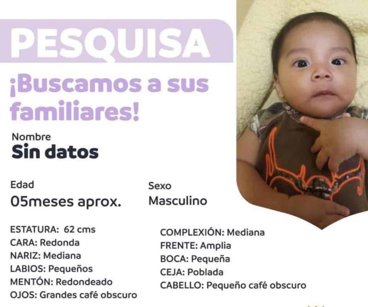Busca DIF NL a familiares de bebé abandonado