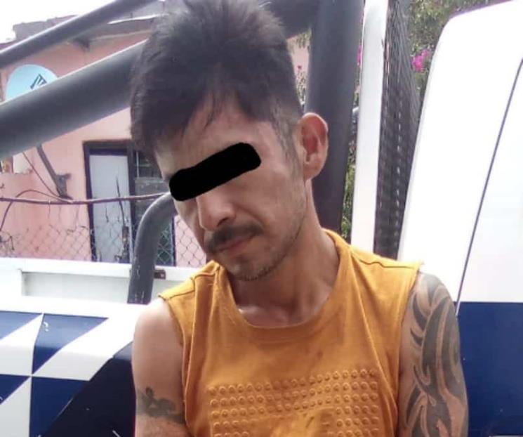 Detienen a conductor de moto robada