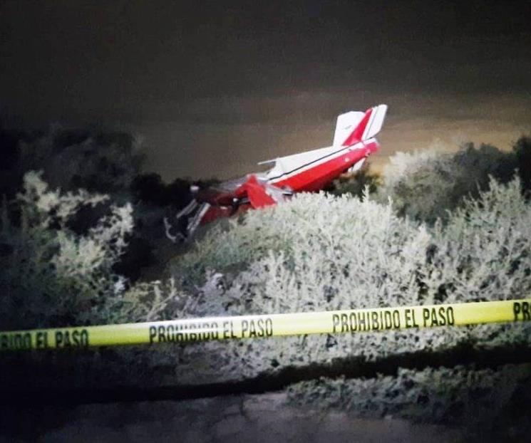 Choque de avioneta en Navolato, Sinaloa deja dos heridos