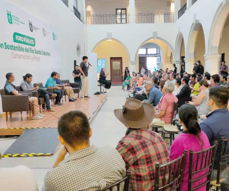 Truenan en foro por ecocidio en Río Santa Catarina Truenan en foro por ecocidio en Río Santa Catarina