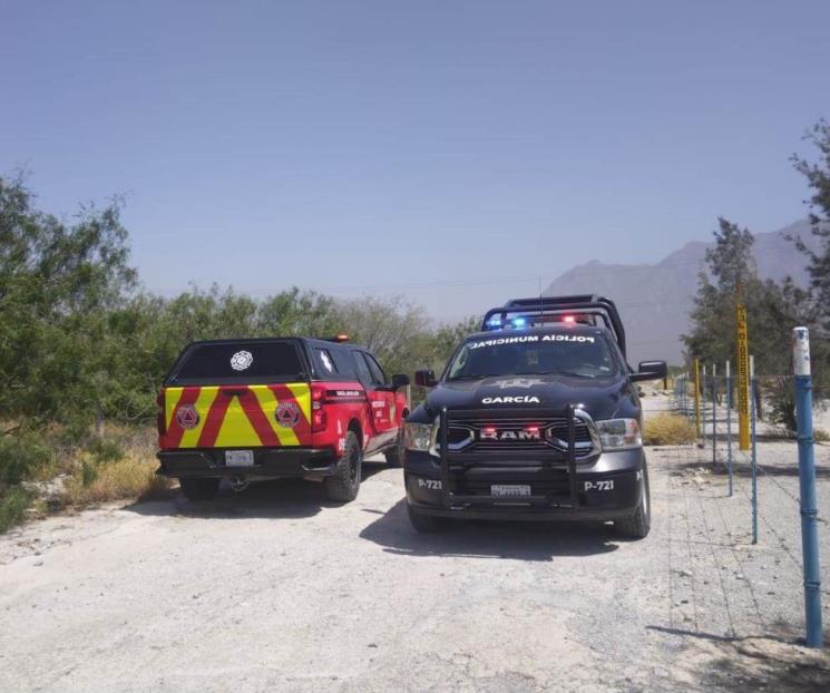 Hallan restos calcinados en García