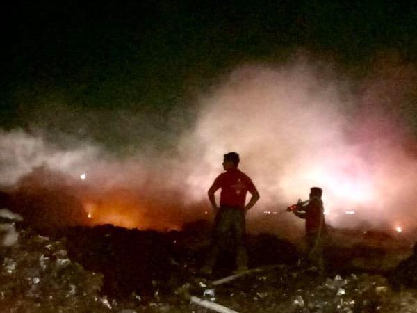 Asegura “Pato” que provocan incendio en basurero