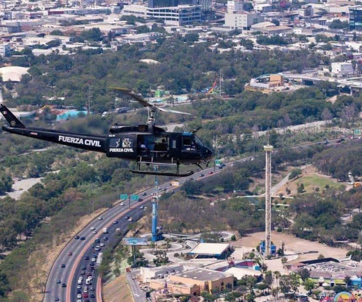 Sobrevuela Fuerza Civil área metropolitana de Monterrey