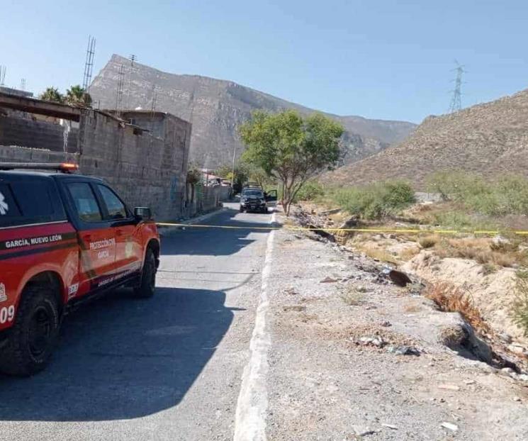 Encuentran a persona sin vida en García