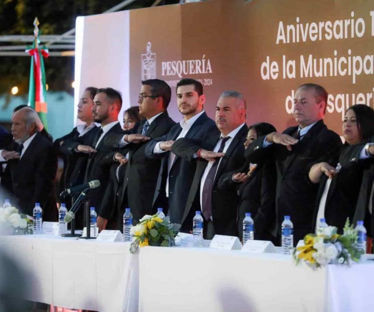 Celebra Pesquería aniversario 179 de municipalidad