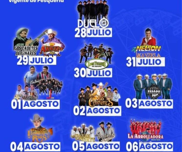 Pesado, La Arrolladora y Dos Carnales en Feria Pesquería