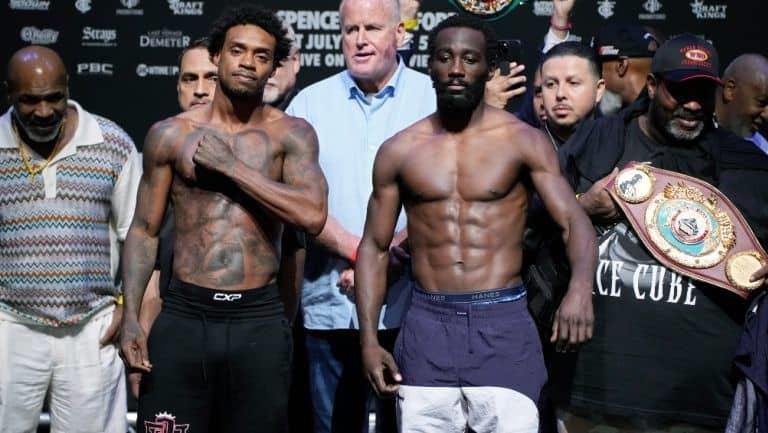 Crawford y Spence cumplen con el pesaje