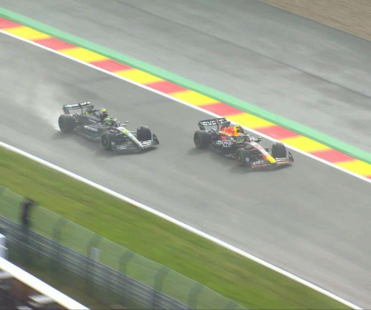 Abandona Checo por daños la Sprint de Bélgica Abandona Checo por daños la Sprint de Bélgica