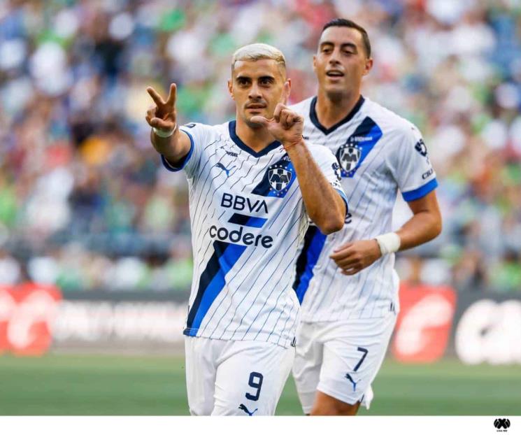 Golea Rayados 4-2 a Seattle con hat-trick de Berterame