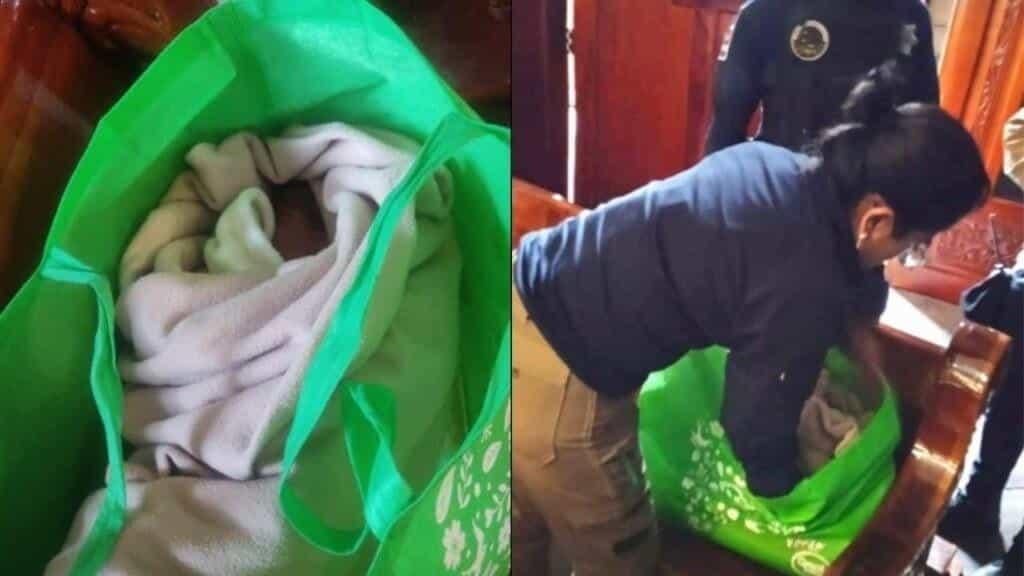 Abandonan a bebé en una iglesia en Zacatelco, Tlaxcala Abandonan a bebé en una iglesia en Zacatelco, Tlaxcala