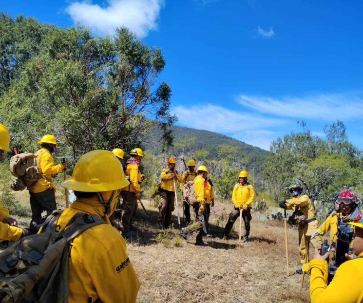 Controlan incendio en Sierra de Iturbide Controlan incendio en Sierra de Iturbide