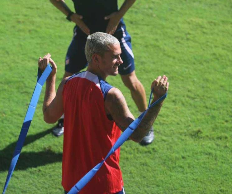 Ya entrenó el Atlético de Madrid en El Barrial 