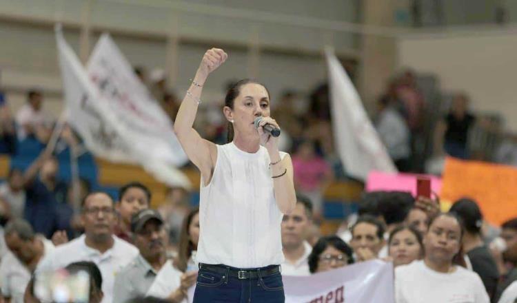Dan damas regias apoyo a Claudia Sheinbaum