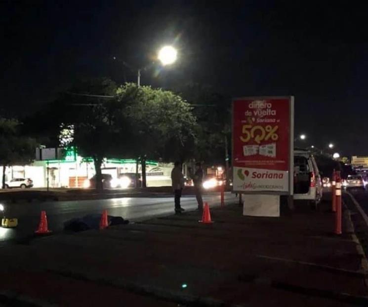 Fallece hombre arrollado en Av. Garza Sada