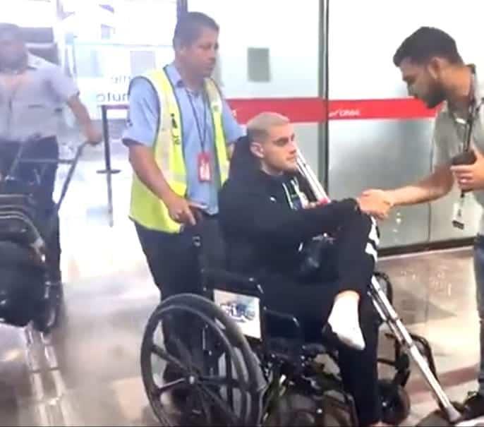 Llega Berterame a Monterrey para ser operado