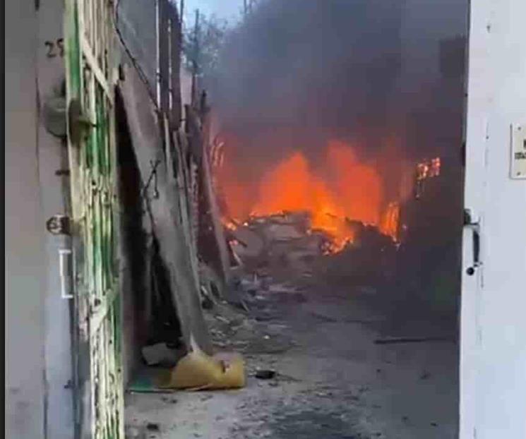 Alarma incendio en lote baldío