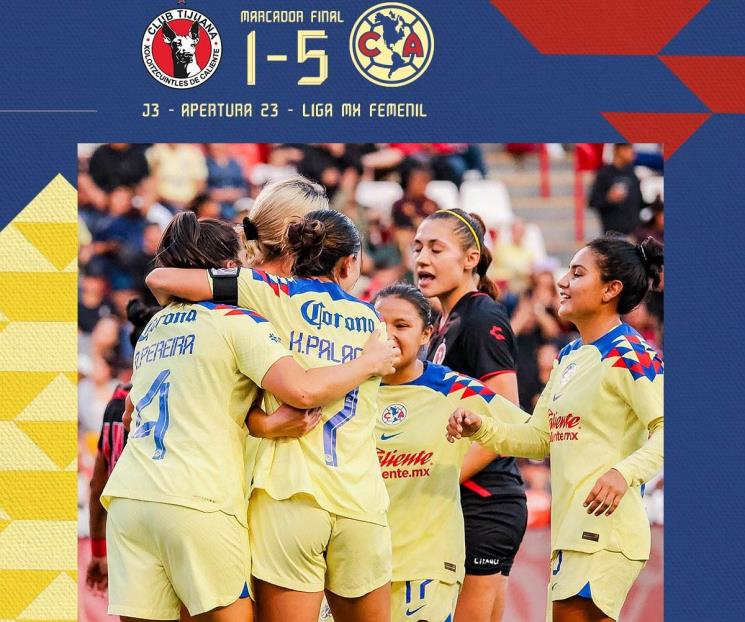 América golea y toman liderato en la Liga MX Femenil América golea y toman liderato en la Liga MX Femenil
