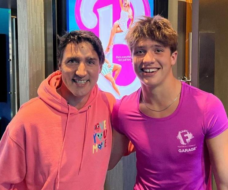 Justin Trudeau se contagia de la fiebre rosa