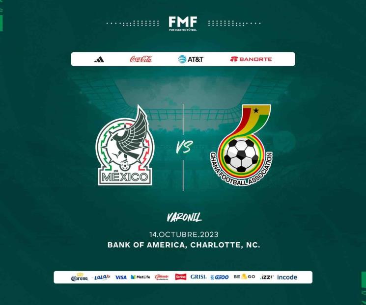 Selección Mexicana enfrentará a Ghana en octubre