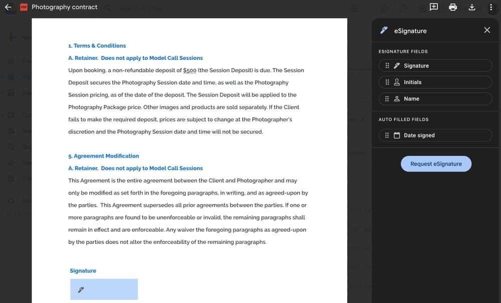Google añade soporte para firma electrónica en Drive y Docs
