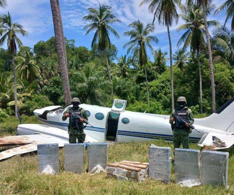 Interceptan aeronave con droga