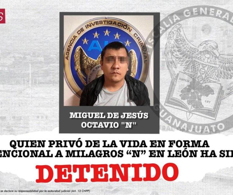 Fiscalía de Guanajuato imputa a feminicida de Milagros