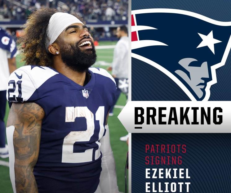 Zeke Elliott firma con Nueva Inglaterra