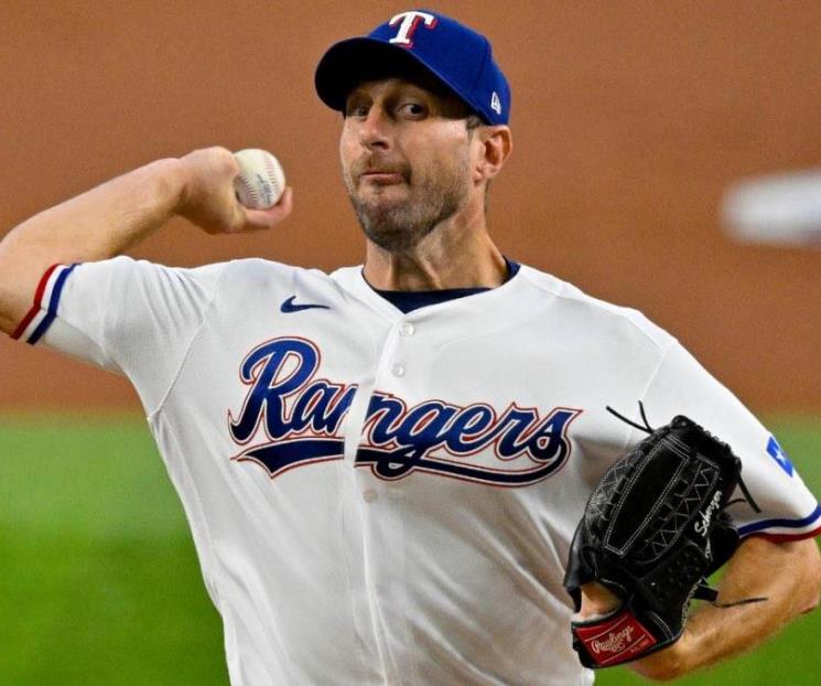 Brilla Scherzer en victoria de los Rangers