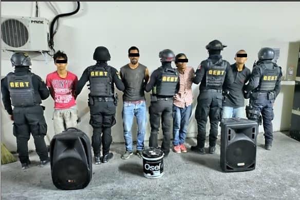 Capturan a 4 presuntos ladrones