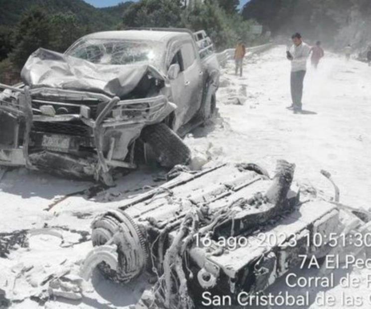 Volcadura de tráiler deja nueve lesionados en Chiapas