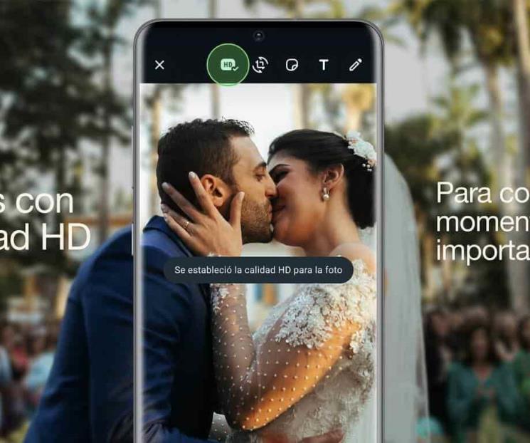 WhatsApp recibe fotos HD
