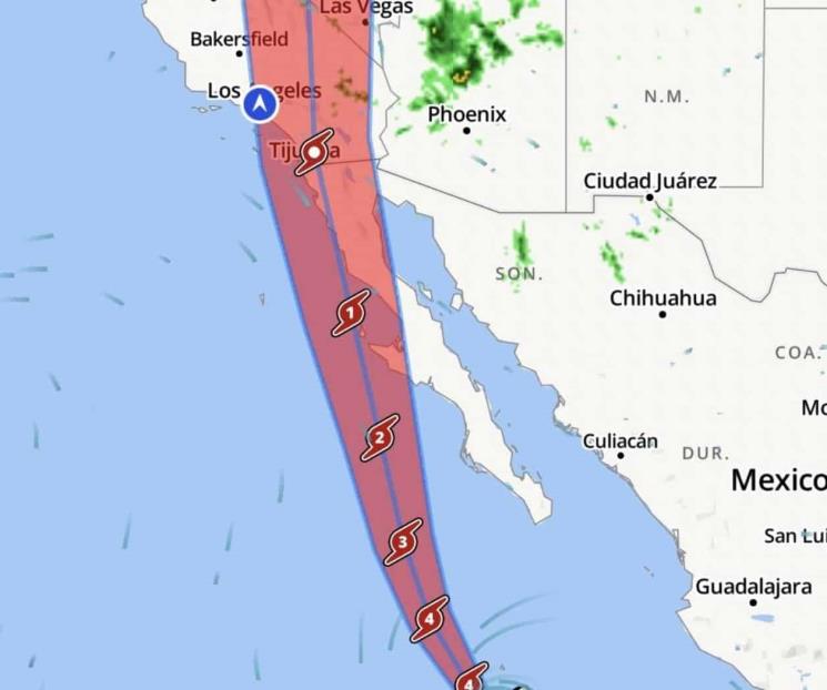 Huracán Hilary sube a categoría 4, ¿en dónde habrá lluvias?