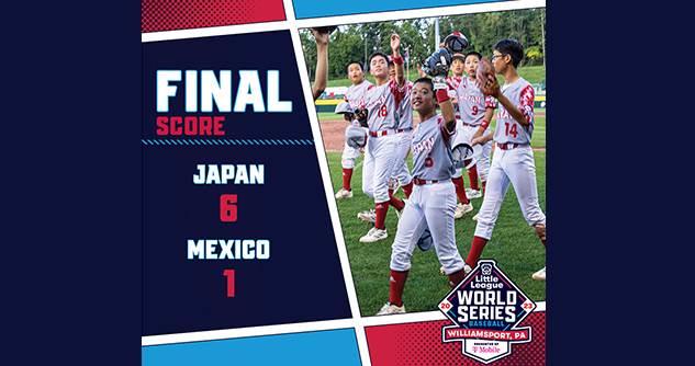 Pierde México ante Japón en Williamsport Pierde México ante Japón en Williamsport
