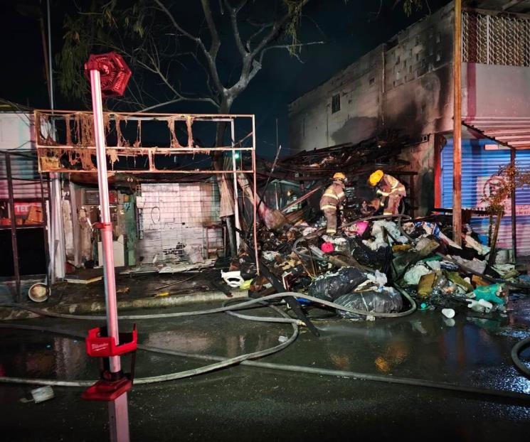 Se incendia tejabán abandonado