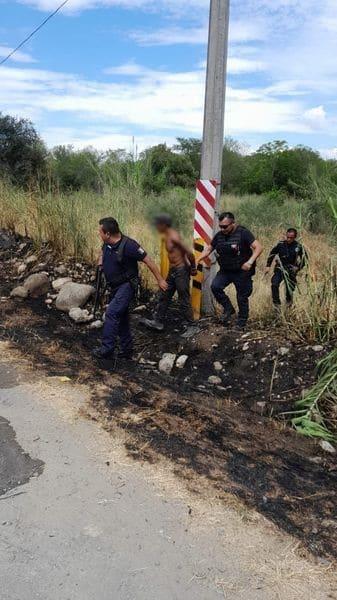 Incendia pastizal y lo detienen