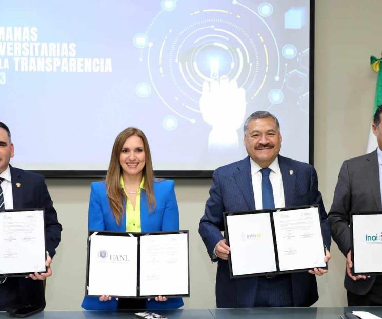 Fortalece la UANL cultura de la transparencia con convenio