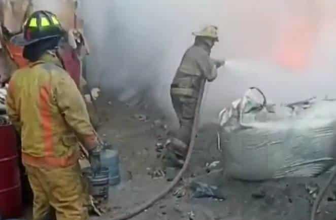 Controlan incendio en empresa de Guadalupe