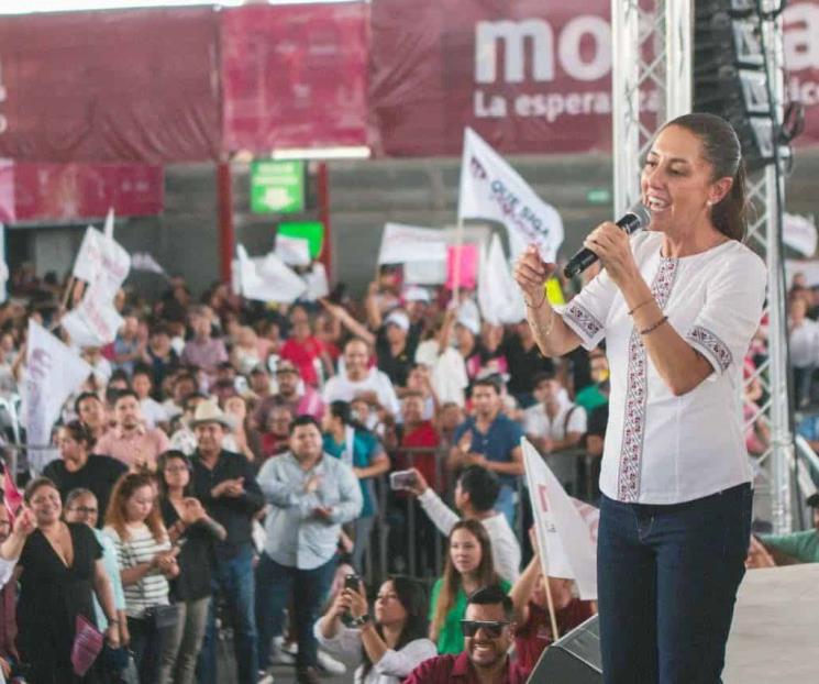 Anticipa Claudia Sheinbaum triunfo en las encuestas
