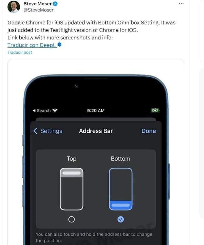 Chrome ha copiado a Safari esta función