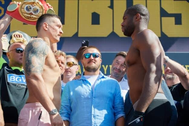 Usyk y Dubois cumplen con el pesaje