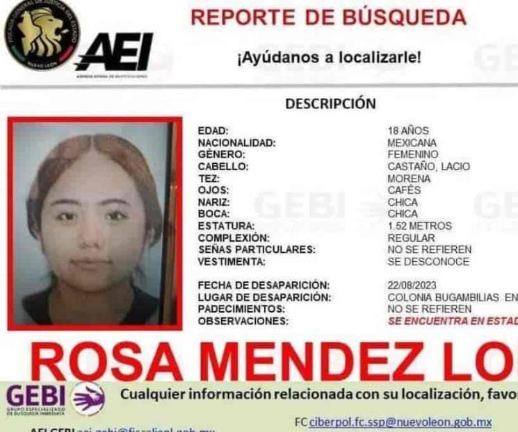 Desaparece joven embarazada