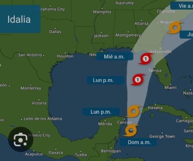 Idalia provocará lluvias intensas en QR, Yucatán y Campeche Idalia provocará lluvias intensas en QR, Yucatán y Campeche