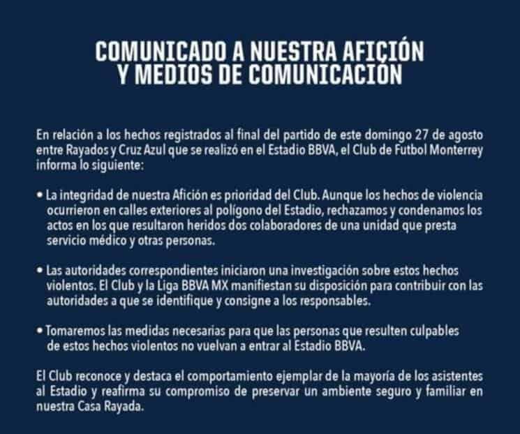 Están fuera de peligro paramédicos agredidos por aficionados