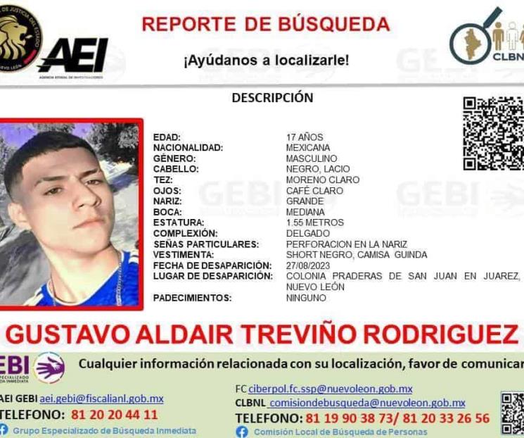 Buscan a joven desaparecido en Juárez Buscan a joven desaparecido en Juárez