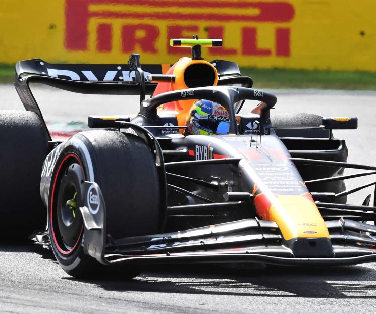 Logra podio Checo Pérez en GP de Italia Logra podio Checo Pérez en GP de Italia